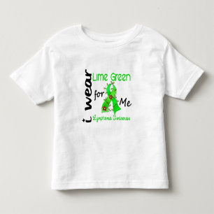 Camiseta Infantil Linfoma eu visto o verde limão para MIM 43