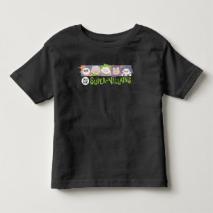 Camiseta Infantil Linha de Desenhos Animados dos Super-Vilões da DC