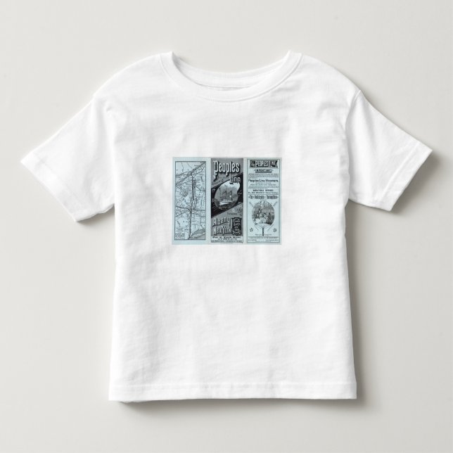 Camiseta Infantil Linha dos povos do mapa de navios (Frente)