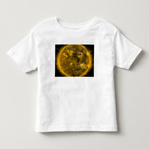 Camiseta Infantil Linhas de campo magnético no Sun