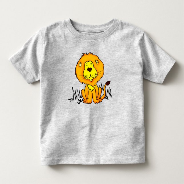 Camiseta Infantil Lion animal art, grande caçador de gatos (Frente)