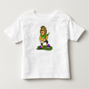 Camiseta Infantil Lion Musical Guitar Music