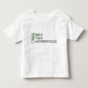 Camiseta Infantil Lista de verificação do bebê: Caminhar, Conversar,