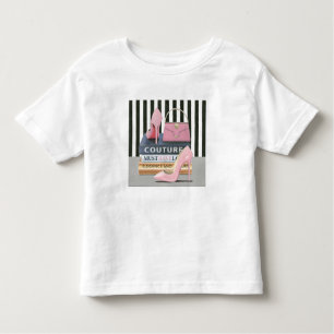 Camiseta Infantil Listras do Couture de Apple selvagem   - calçados