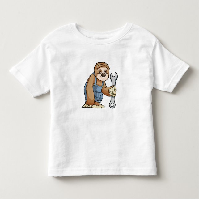 Camiseta Infantil Lita como artesão com Wrench (Frente)