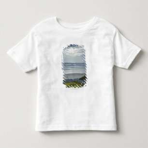 Camiseta Infantil Litoral da espanha com flores e feixes amarelos de