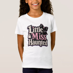 Camiseta Infantil Little Miss Haunted Cute Hallo