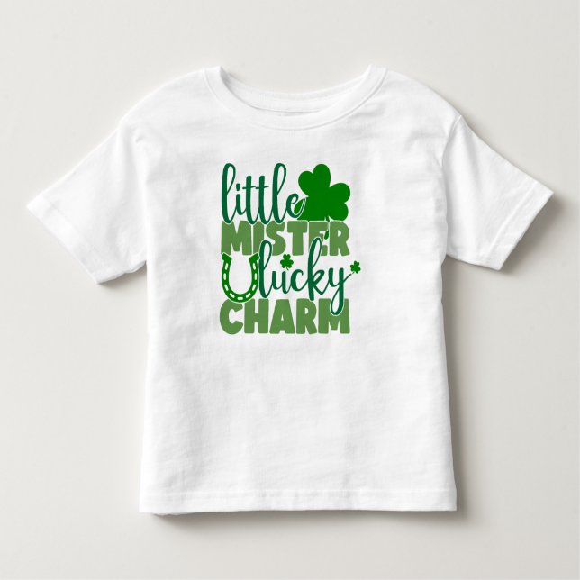 Camiseta Infantil Little Mister Lucky Charm (Frente)