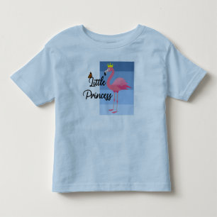 Camiseta Infantil Little Princess Design de Flamingo Rosa - Roupa de