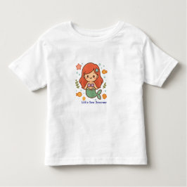 Camiseta Infantil Little Sea Dreamer Mermaid – Cute Toddler Girl T-S