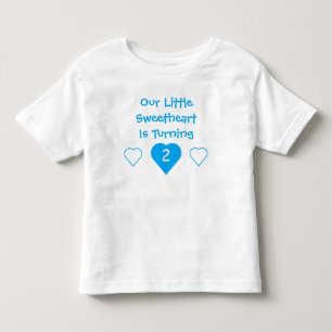 Camiseta Infantil Little Swetheart Birthday