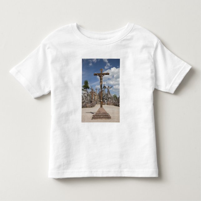 Camiseta Infantil Lituânia, Central Lituânia, Siauliai, Hill 4 (Frente)