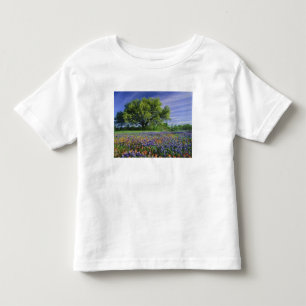 Camiseta Infantil Live Oak & Texas Paintbrush, e Texas