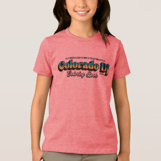 Camiseta infantil livro de colorir Dj Colorado