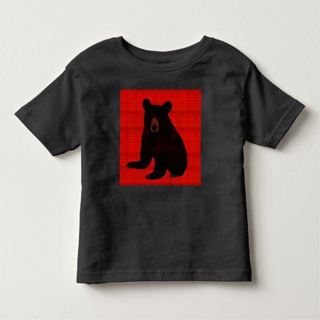 Camiseta Infantil Livro Preto do Urso Negro (Frente)