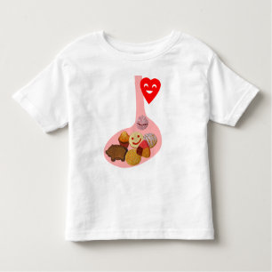 Camiseta Infantil Llena de PANza, contento do corazón