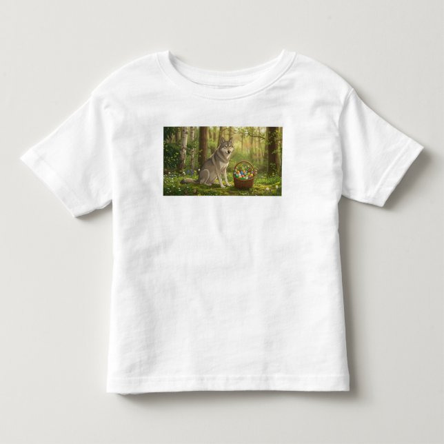 Camiseta Infantil Lobo da Páscoa  (Frente)