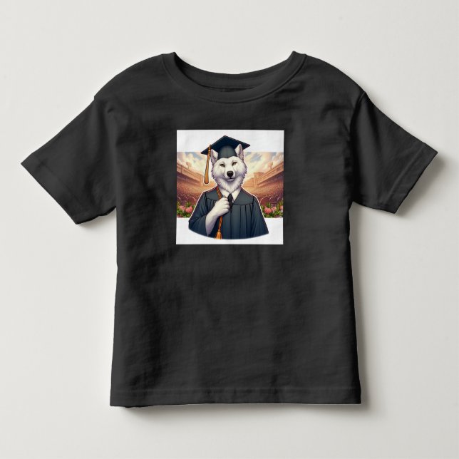 Camiseta Infantil Lobo Graduado (Frente)