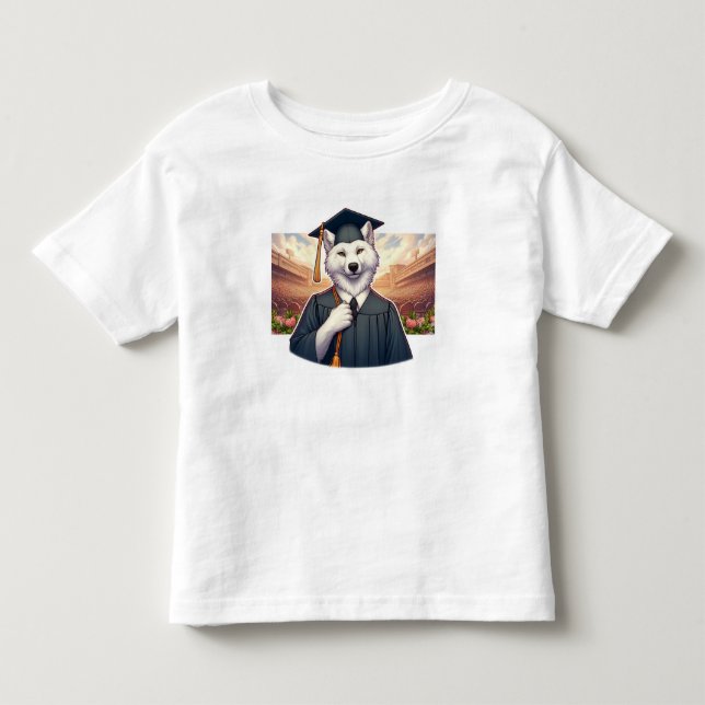 Camiseta Infantil Lobo Graduado (Frente)
