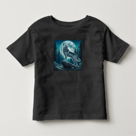 Camiseta Infantil Lobo Uivando