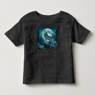 Camiseta Infantil Lobo Uivando