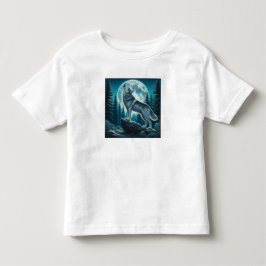Camiseta Infantil Lobo Uivando