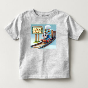 Camiseta Infantil Locomotiva Cheerful da Natasha Us