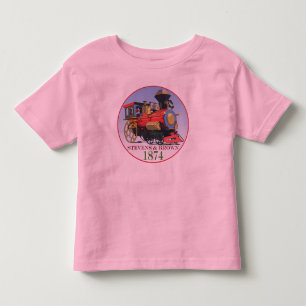 Camiseta Infantil Locomotiva do brinquedo de Stevens & de Brown