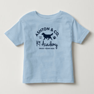 Camiseta Infantil Logotipo da Ashton & Co. K9 Academy