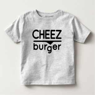 Camiseta Infantil Logotipo de Cheezburger (preto)