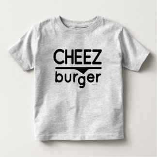Camiseta Infantil Logotipo de Cheezburger (preto)