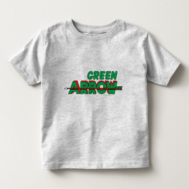 Camiseta Infantil Logotipo de seta verde 2 (Frente)