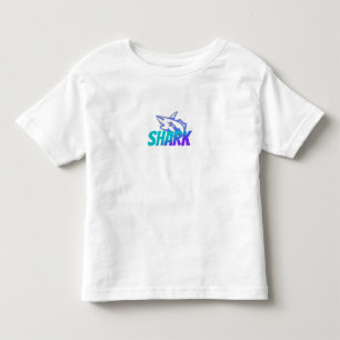 Camiseta Infantil Logotipo de Shark com Gradiente de Fierce Bold O