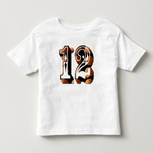 Camiseta Infantil Logotipo do basquete 12,