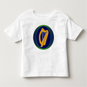 Camiseta Infantil Logotipo do Casaco de Armas irlandês