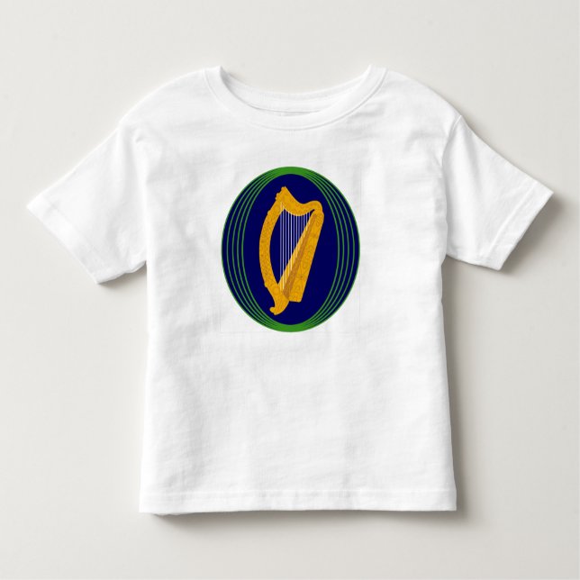 Camiseta Infantil Logotipo do Casaco de Armas irlandês (Frente)