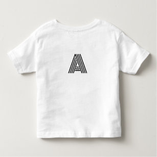Camiseta Infantil Logotipo personalizado simples e elegante aqui, em