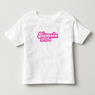 Camiseta Infantil Logotipo Rosa de Kamala Harris 2024 feminino