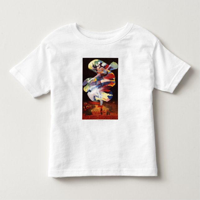 Camiseta Infantil Loie mais completo no teatro de Folies-Bergere (Frente)