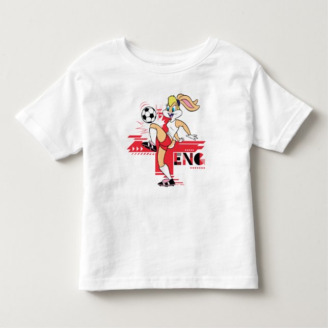 Camiseta Infantil Lola Bunny Team England Soccer Graphic (Frente)