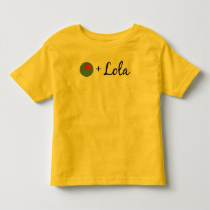 Camiseta Infantil Lola verde-oliva