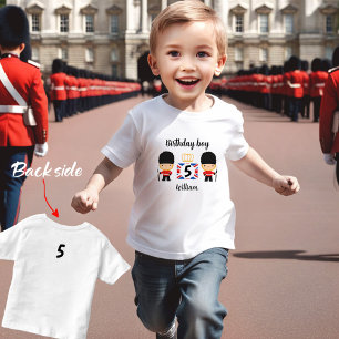 Camiseta Infantil London Guarda Boy Name British Birthday