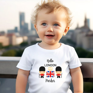 Camiseta Infantil London Guarda Boy Name British England