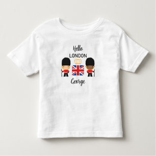 Camiseta Infantil London Guarda Mixed Skin Boy Name British England