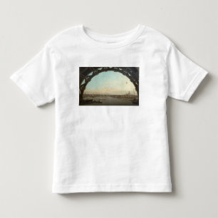Camiseta Infantil Londres vista através de um arco de Westminster