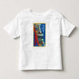 Camiseta Infantil Long Beach, Califórnia - grandes cenas 2 da letra
