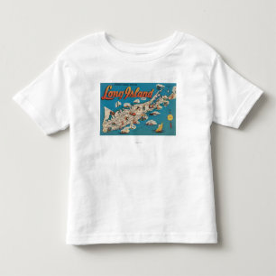 Camiseta Infantil Long Island, New York - cumprimentos de