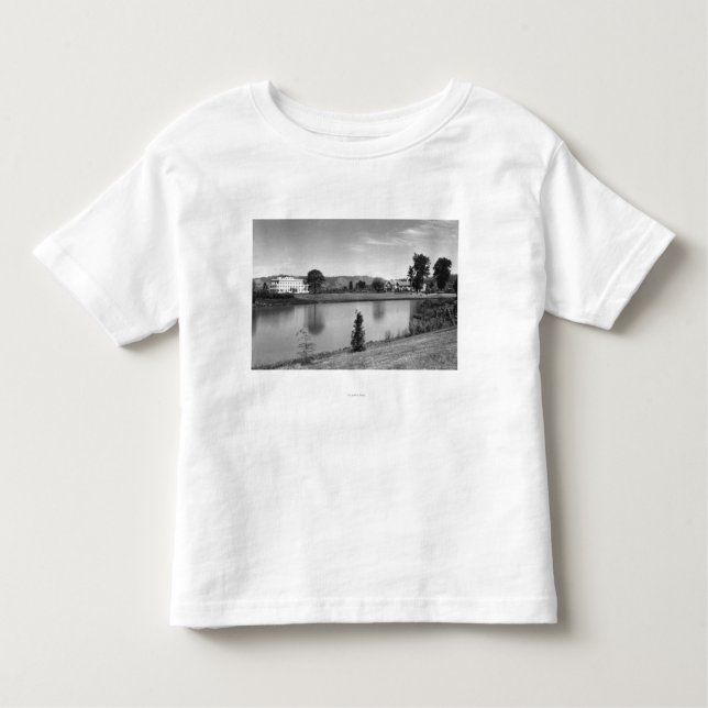 Camiseta Infantil Longview, fotografia de Sacajawea do lago view da (Frente)