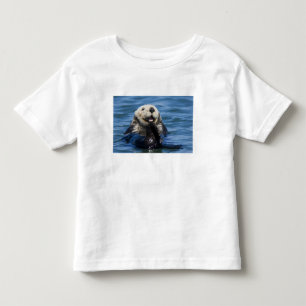 Camiseta Infantil Lontra marinha da Califórnia Enhydra lutris) se ar