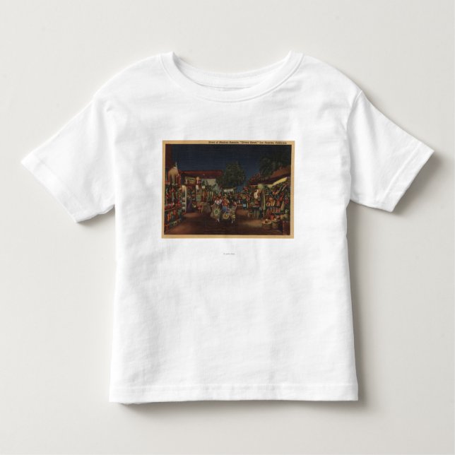 Camiseta Infantil Los Angeles, CA - rua de Olvera (Frente)